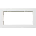 GIRA - cov.fr. 2-g w/o cb Gira E2 p.white m