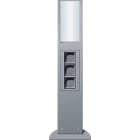 GIRA - 769mm lyselement 3xtom enhet Energisøyle aluminiumsfarget