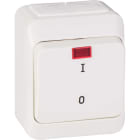 Schneider Electric - Bryter 2P m/kontr.lampe IP44