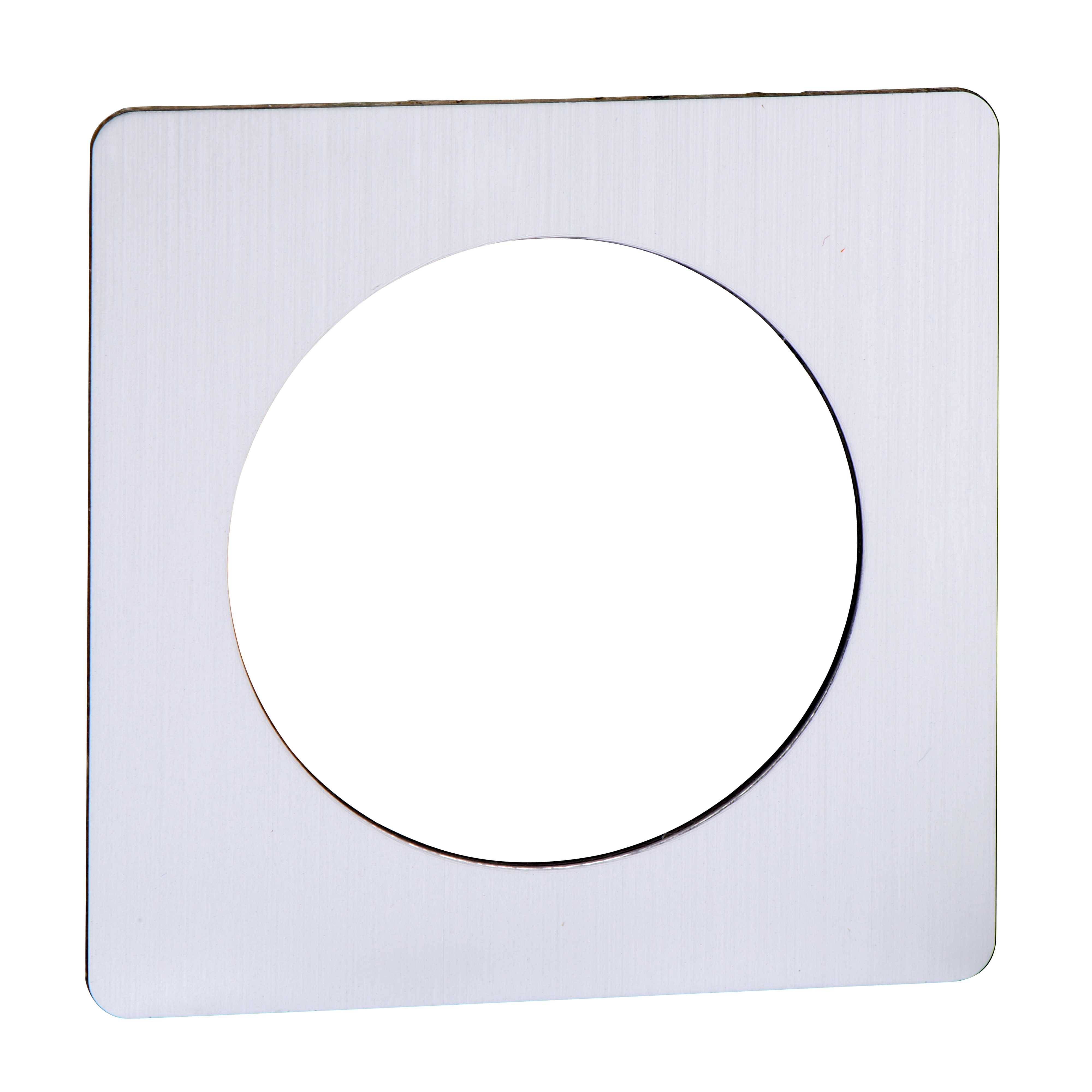 Schneider Electric - Skilt ugravert sølv 45mm