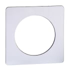 Schneider Electric - Skilt ugravert sølv 45mm