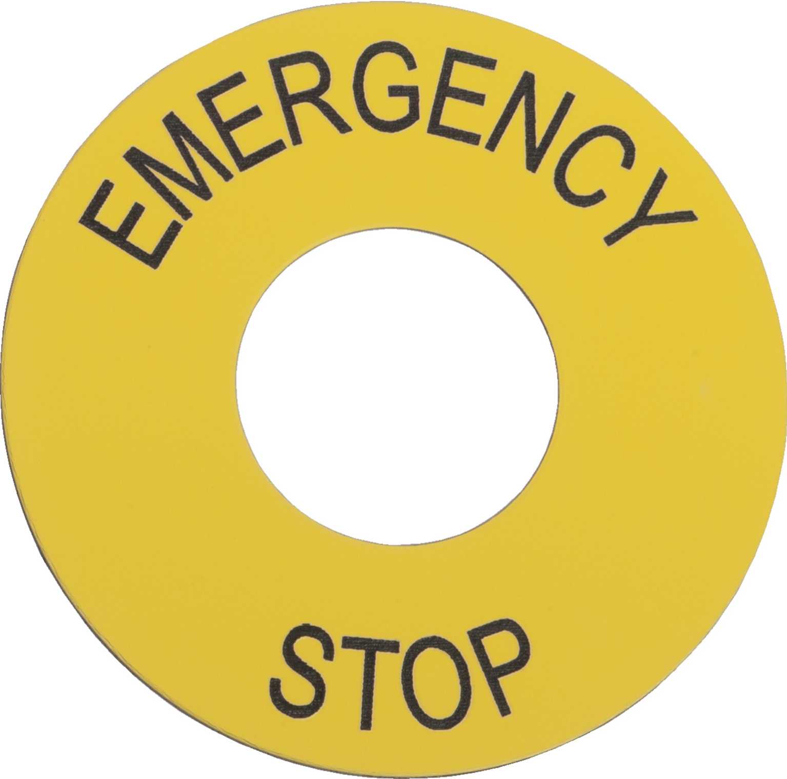 Schneider Electric - ZB2BY9330 Skilt gult ø60emergency stop