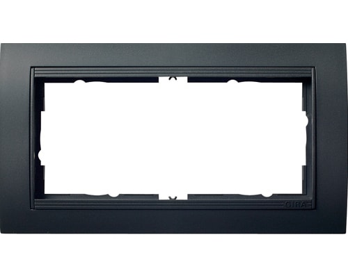 GIRA - Ramme Event antrasitt med antrasitt mellomramme 2 hull åpen