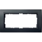 GIRA - Ramme Event antrasitt med antrasitt mellomramme 2 hull åpen