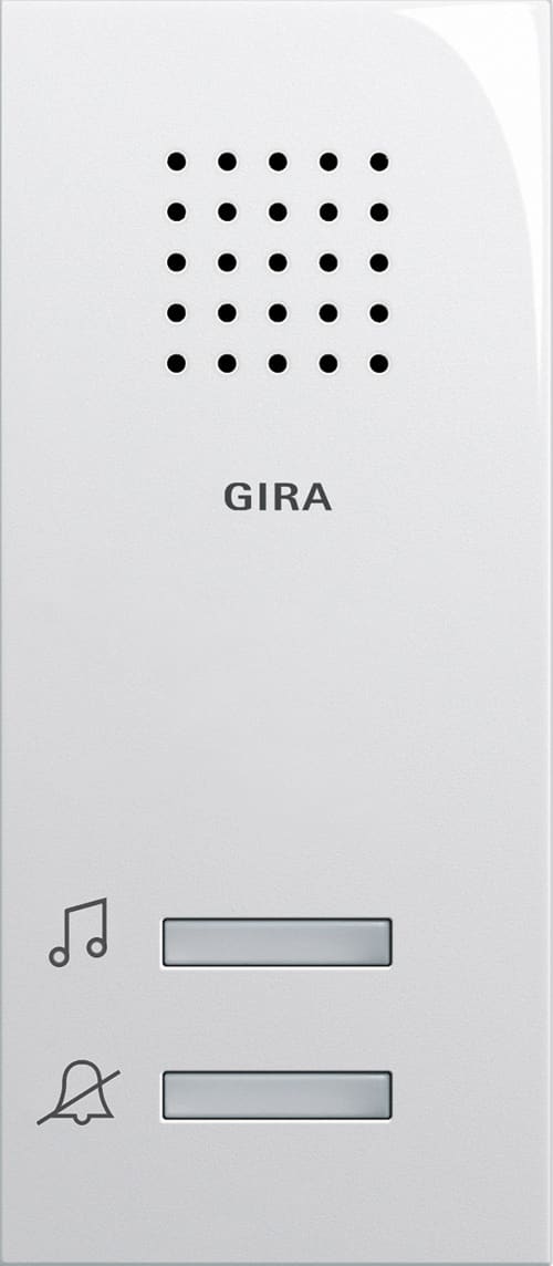 GIRA - Påvegg ringeklokke System 55 renhvit
