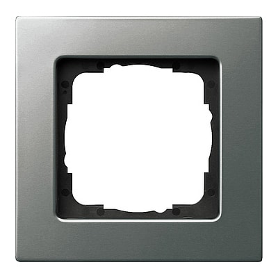 GIRA - Ramme E22 stål for innebyggingsboks 1 hull