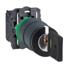 Schneider Electric - Nøkkelbryter komplett med 3 faste posisjoner og nøkkel (455) ut i M 2xNO