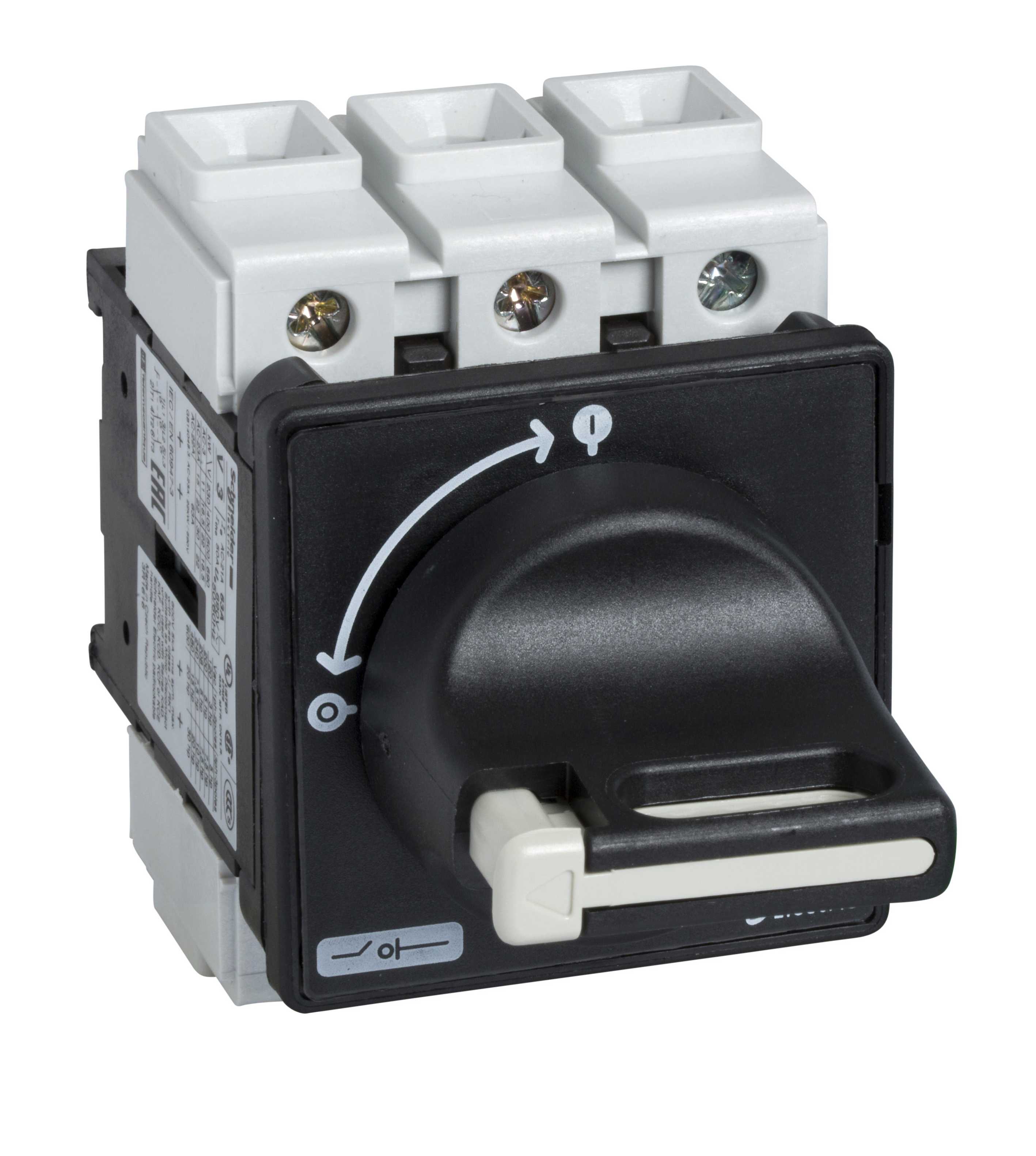Schneider Electric - Hovedbryter 3P 12A sort