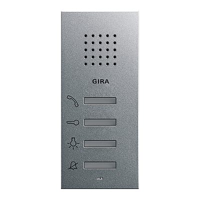 GIRA - Svarapparat Påvegg System 55 aluminiumsfarget