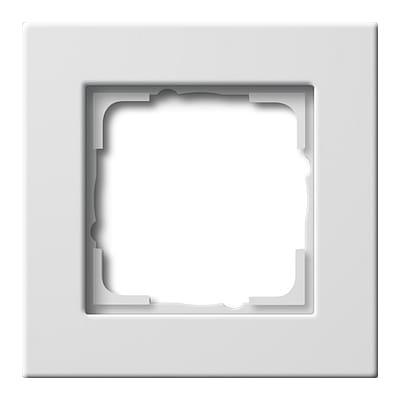 GIRA - Ramme E22 hvit glanset for innebyggingsboks 1 hull