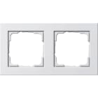 GIRA - Ramme E2 hvit silkematt 2 hull