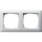 GIRA - Ramme Standard 55 hvit glanset 2 hull