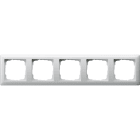 GIRA - Ramme Standard 55 hvit glanset 5 hull