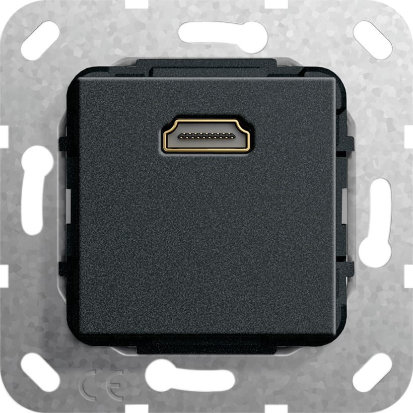Function - HDMI Overgangskabel Innsats svart matt