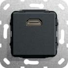 Function - HDMI Overgangskabel Innsats svart matt