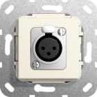 Function - XLR kontakt D serie Innsats kremhvit