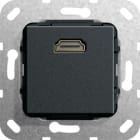 Function - HDMI han/hun-overgang Innsats svart matt