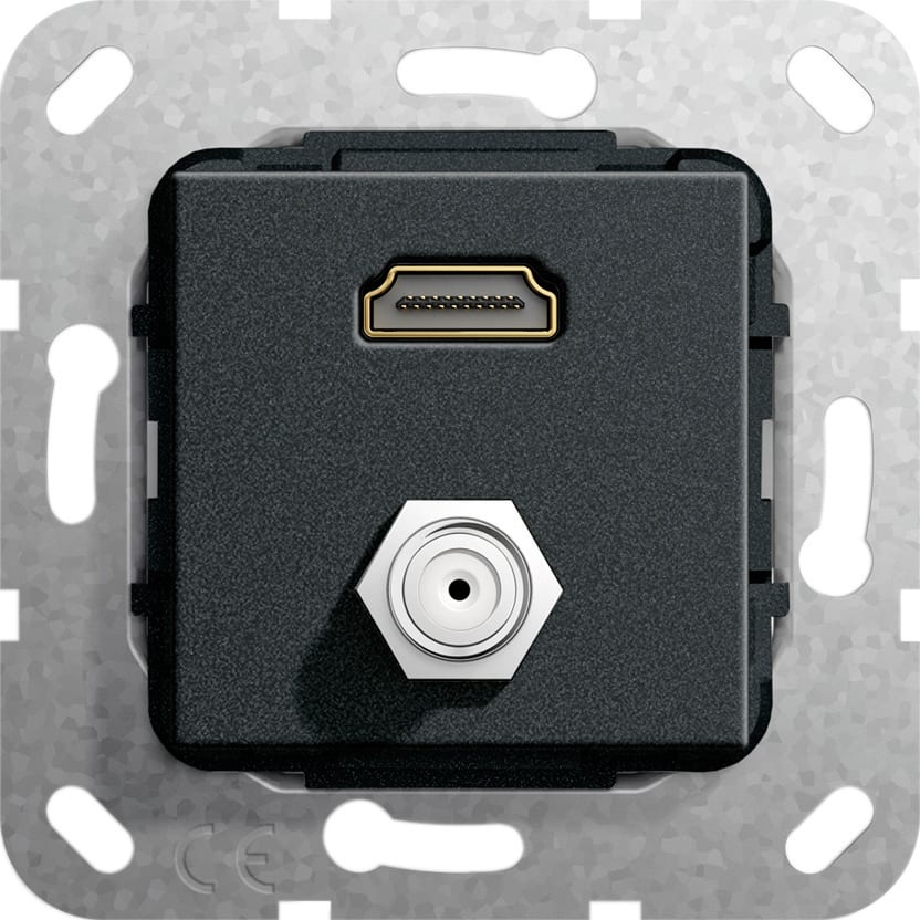 Function - HDMI, SAT F kont. han/hun-overgang Innsats svart matt