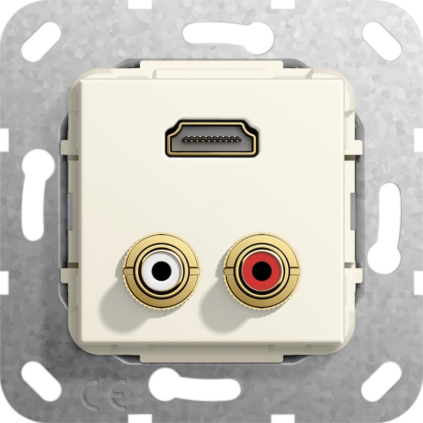 Function - HDMI, Phono han/hun-overgang Innsats kremhvit