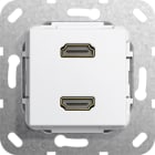 Function - HDMI 2x han/hun-overgang Innsats hvit