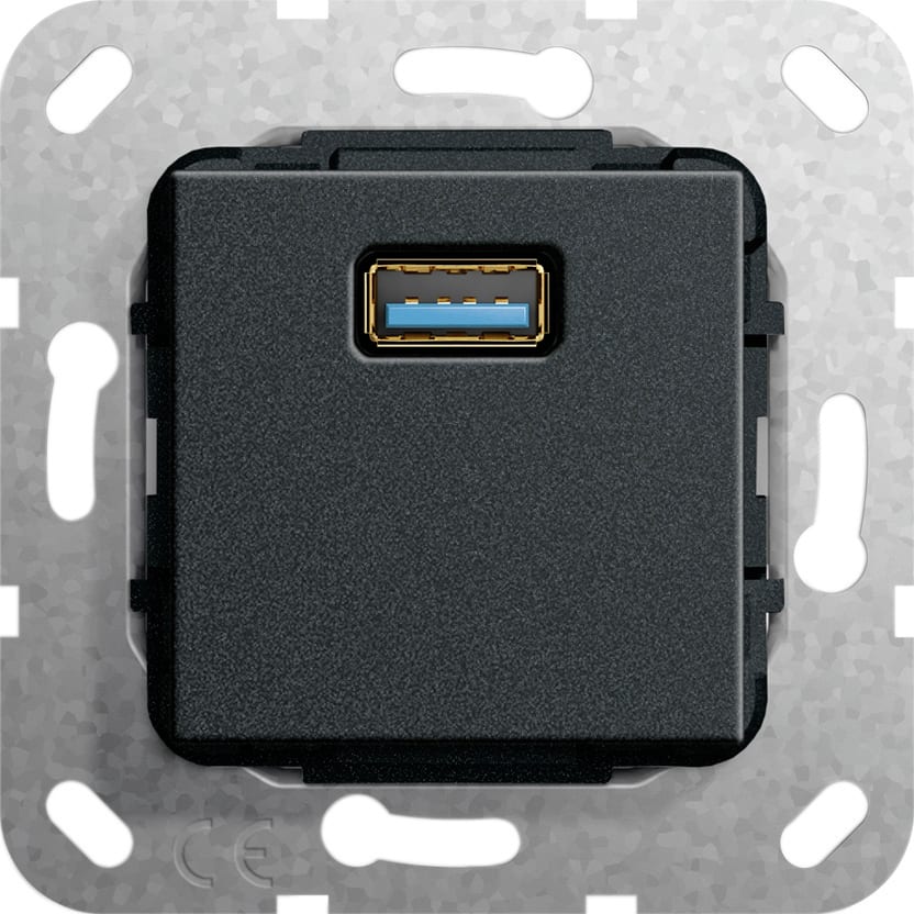 Function - USB 3.0 A Overgangskabel Innsats svart matt