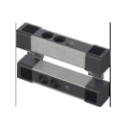Schneider Electric - Bordenhet L -2 x stikkontakt uttak + USB Type A/C (på og under bordet) -Antr/Grå