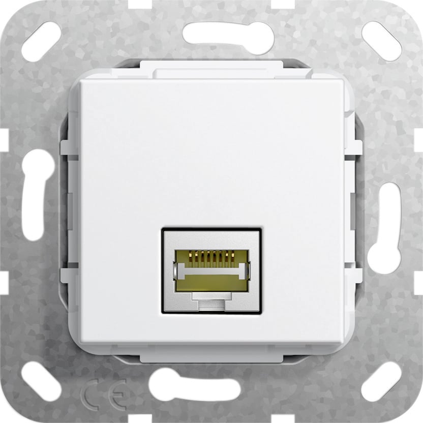 Function - RJ45 Cat 6A 10 GB han/hun-overgang Innsats hvit