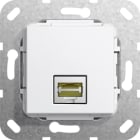 Function - RJ45 Cat 6A 10 GB han/hun-overgang Innsats hvit