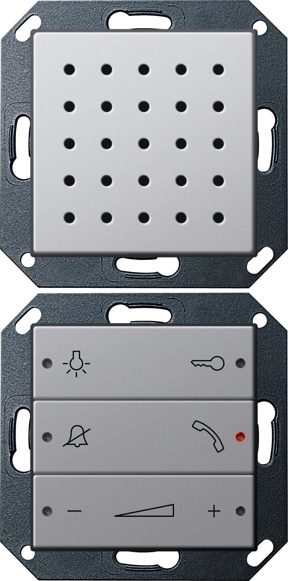 GIRA - Svarapparat Gira E22 aluminium
