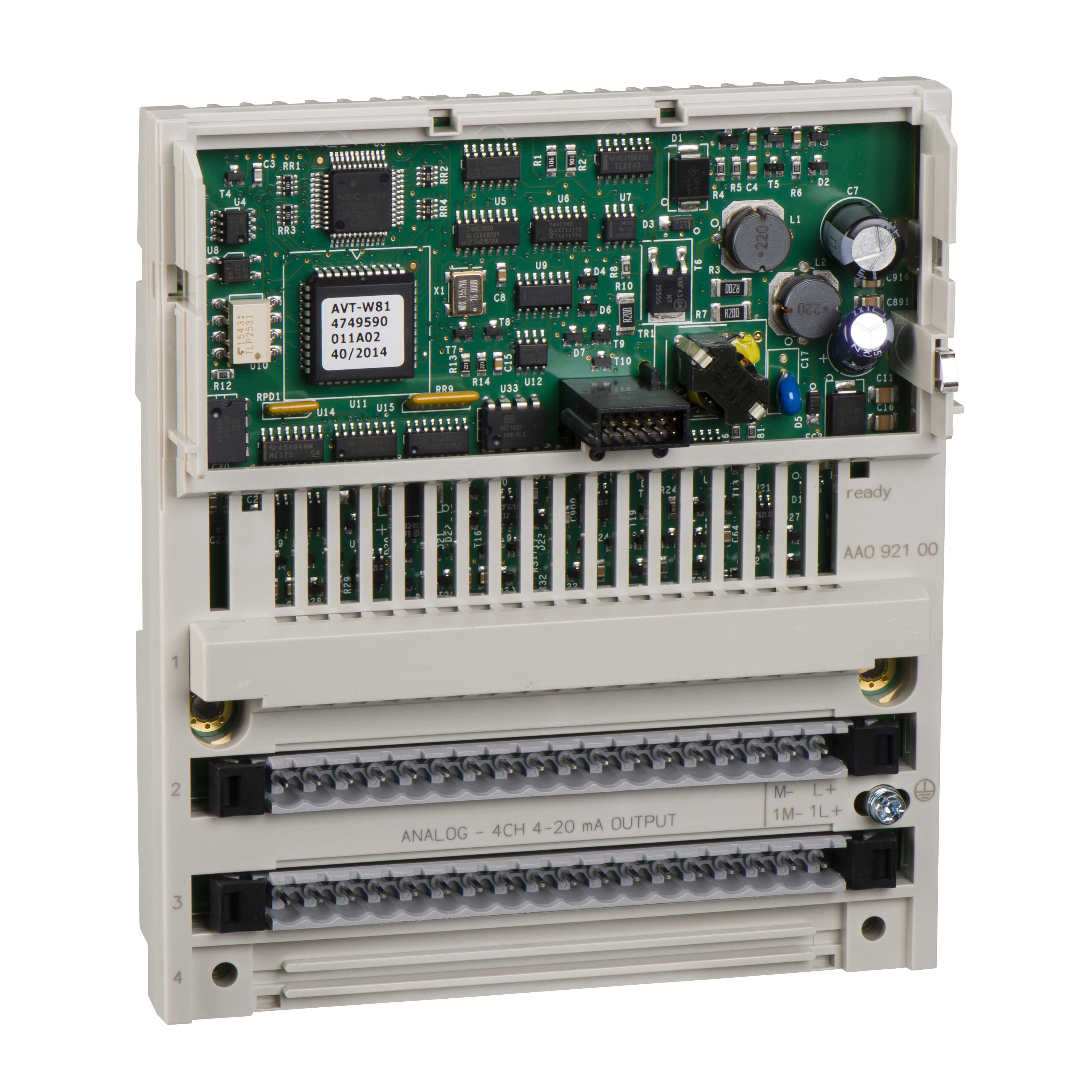Schneider Electric - 170AAO92100 4 ut ana, +/-10V, 4-20mA