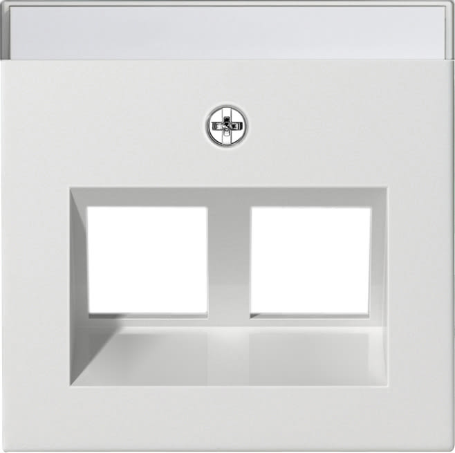 GIRA - Avdekking MF Modular Jack 30° 2x System 55 renhvit