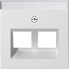 GIRA - Avdekking MF Modular Jack 30° 2x System 55 renhvit