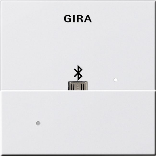 GIRA - Dockingstasjon USB Mikro-B System 55 renhvit matt