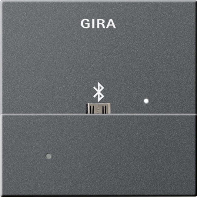 GIRA - Dockingstasjon USB Mikro-B System 55 antrasitt