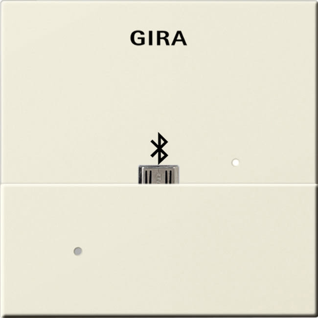 GIRA - Dockingstasjon USB Mikro-B System 55 kremhvit