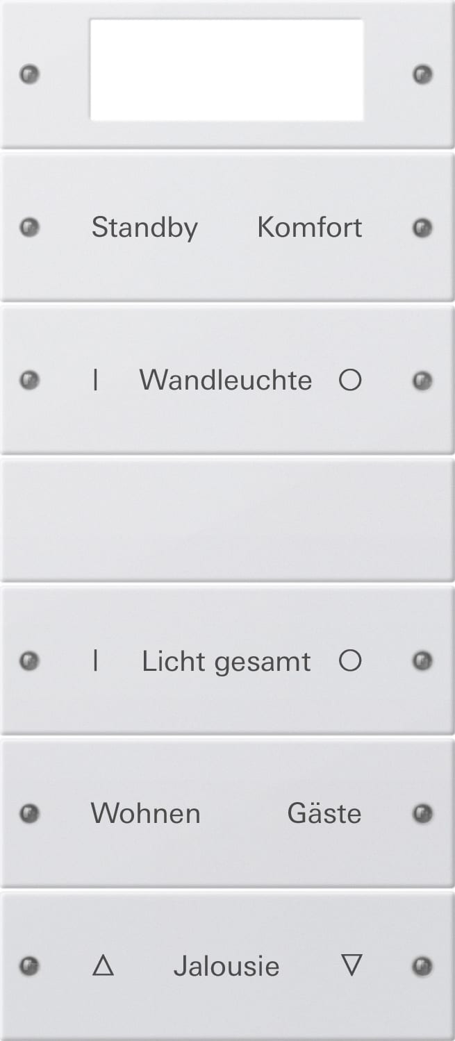 GIRA - Vippesett 5x Plus for merking System 55 renhvit matt