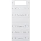 GIRA - Vippesett 5x Plus for merking System 55 renhvit matt