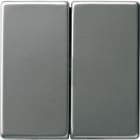 GIRA - Påsats Seriedimmer Gira E22 edelstål