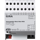 GIRA - KNX Varmeaktutor 230/24VAC for styring av termoelementer tilvannbåren varme med driftstimeteller