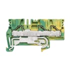 Weidmueller - PE terminal, PUSH IN, 4 mm², 800 V, Number of connections: 3, Number of levels: 1, Green/yellow