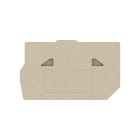 Weidmueller - End plate (terminals), 52.25 mm x 2.5 mm, dark beige