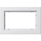 GIRA - Ramme E2 hvit glanset 1,5 hull for innfelt dobbel stikkontakt