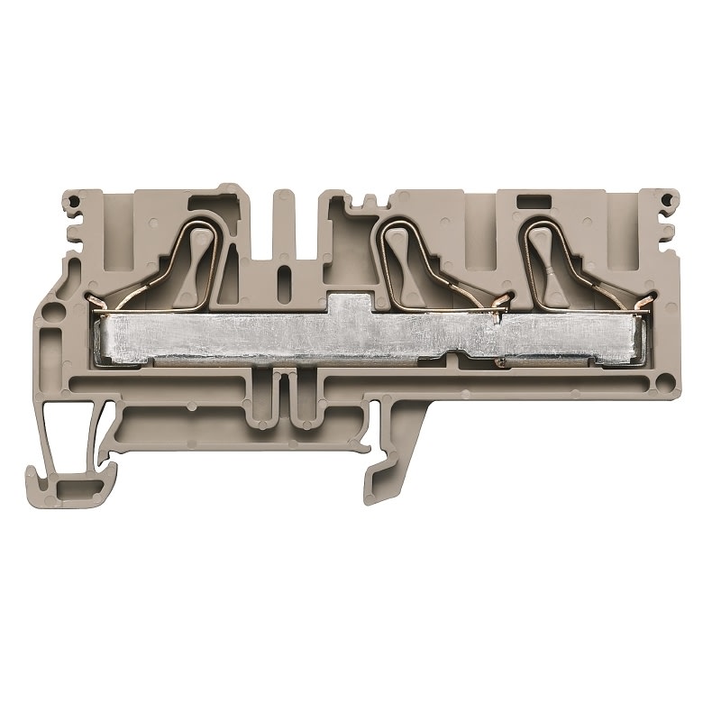 Weidmueller - Feed-through terminal block, PUSH IN, 10 mm², 800 V, 57 A, Number of connections: 3