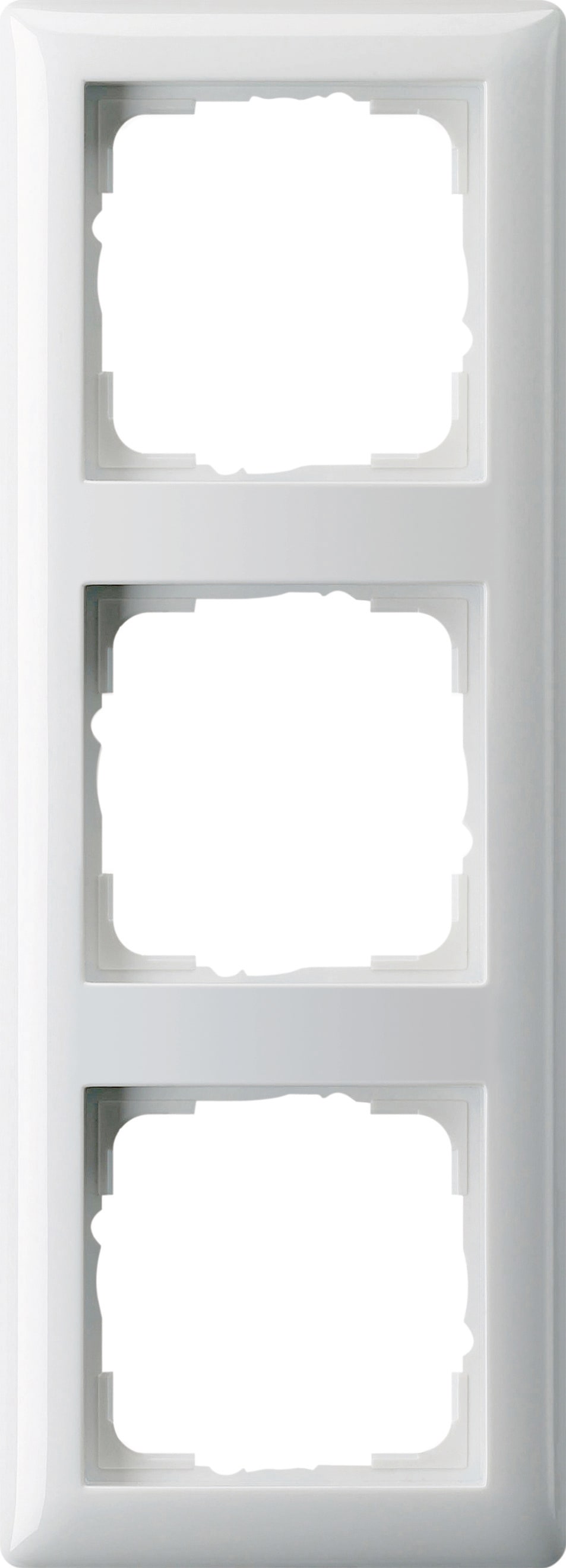 GIRA - Ramme Standard 55 hvit glanset 3 hull
