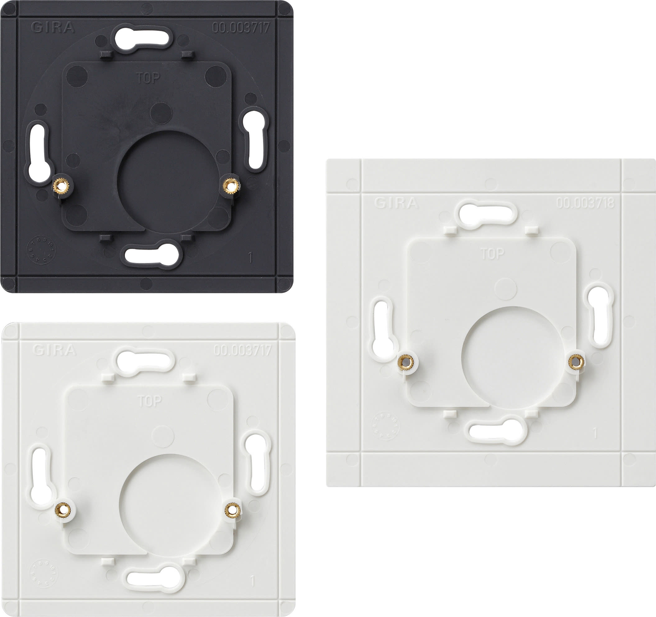GIRA - eNet / KNX-RF bunnplatesett for veggsender system 55