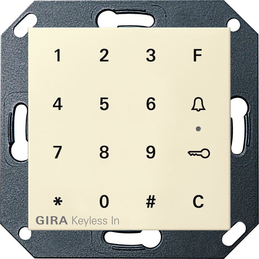 GIRA - Gira Keyless In Kodetastatur System 55 kremhvit