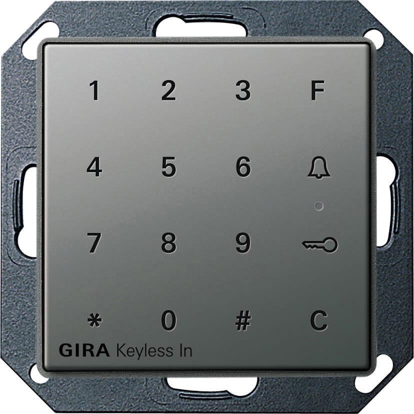 GIRA - Gira Keyless In Kodetastatur Gira E22 Edelstål (lakkert)
