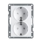 SG Armaturen - STIKK IF DOBBEL M/J 1,5 S HVIT