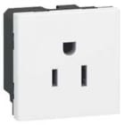 Legrand - Enkel Stikk 15A,2P+E,Amerikans