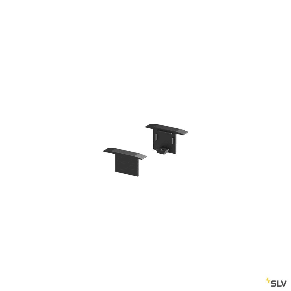 SLV - GRAZIA 10 R-End. 2stk sort ENDESTYKKE FOR ALUPROFIL